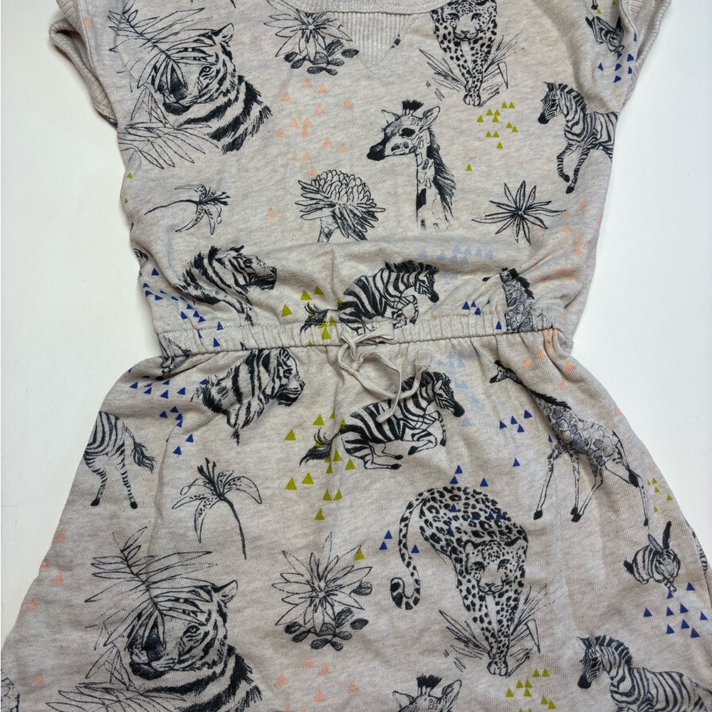 GAP Kids Casual Dress with Animal Print - Gray